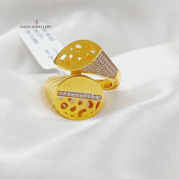 21K Gold Luxury Turkish Ring by Saeed Jewelry - Image 2