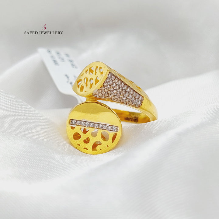 21K Gold Luxury Turkish Ring by Saeed Jewelry - Image 3