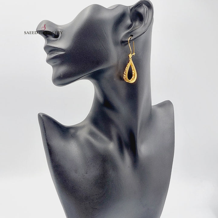 21K Gold Luxury Virna Earrings by Saeed Jewelry - Image 3