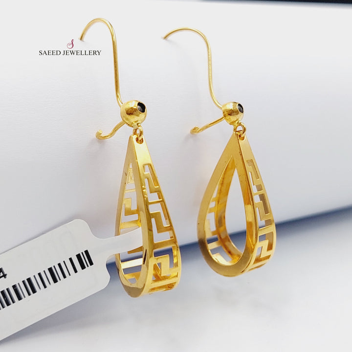 21K Gold Luxury Virna Earrings by Saeed Jewelry - Image 5