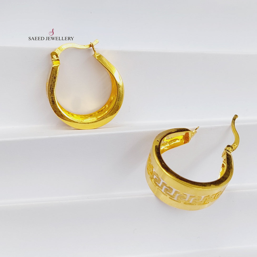 21K Gold Luxury Virna Earrings by Saeed Jewelry - Image 6