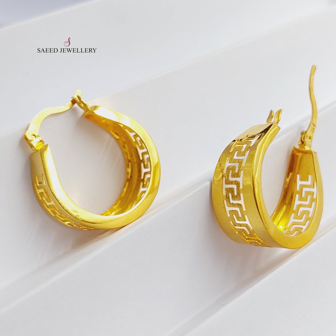 21K Gold Luxury Virna Earrings by Saeed Jewelry - Image 1