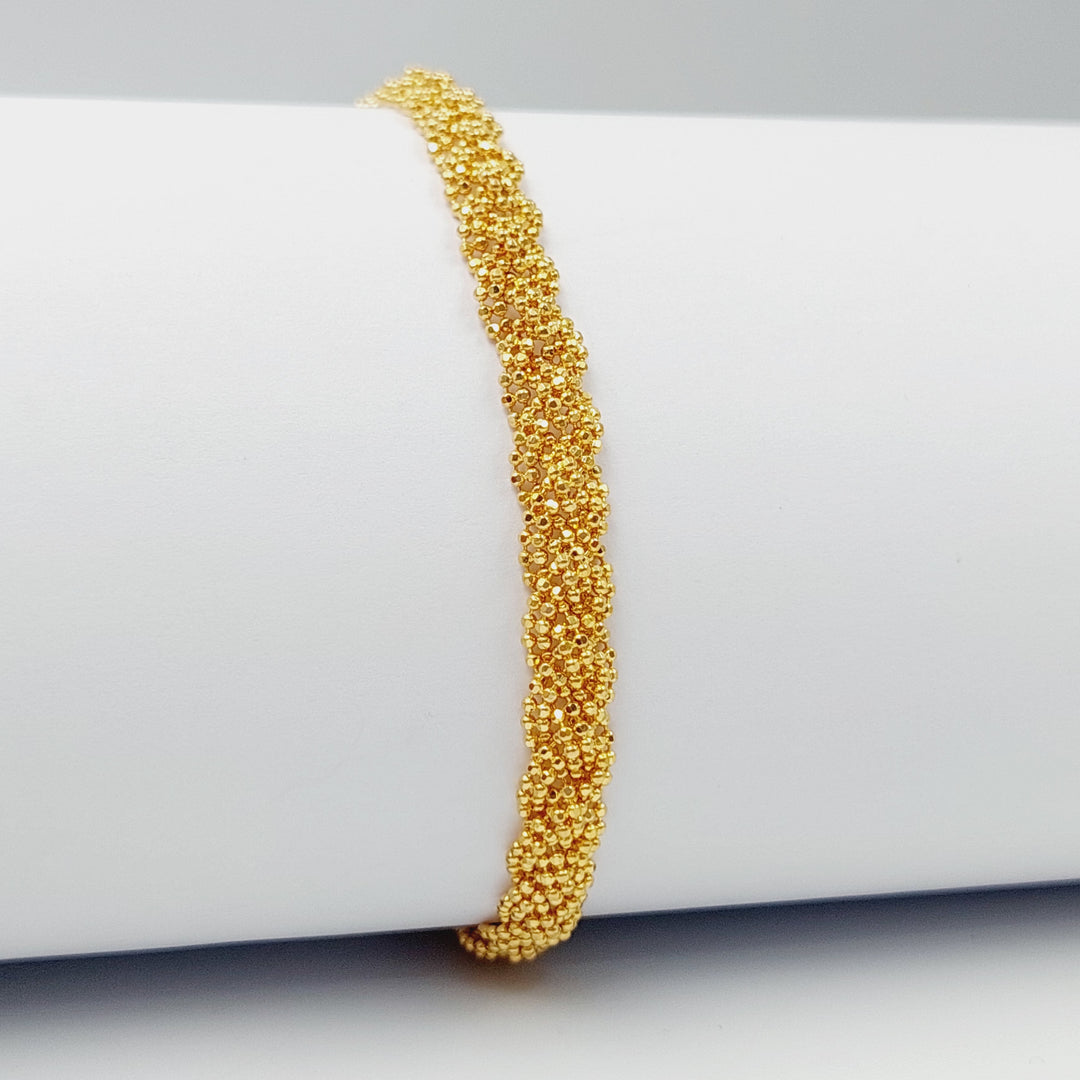 21K Gold Malaysian Bracelet by Saeed Jewelry - Image 6