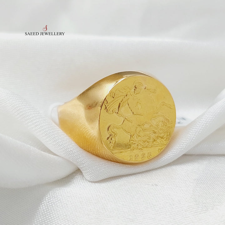 21K Gold Mens Ring by Saeed Jewelry - Image 1