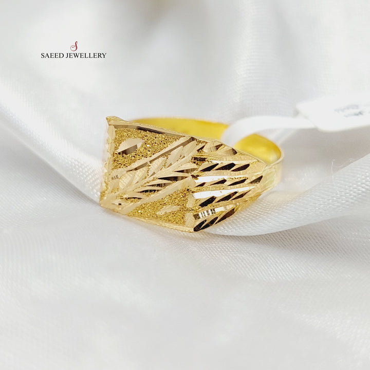 21K Gold Mens Ring by Saeed Jewelry - Image 3