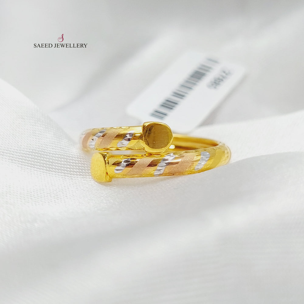 21K Gold Nail Ring by Saeed Jewelry - Image 2