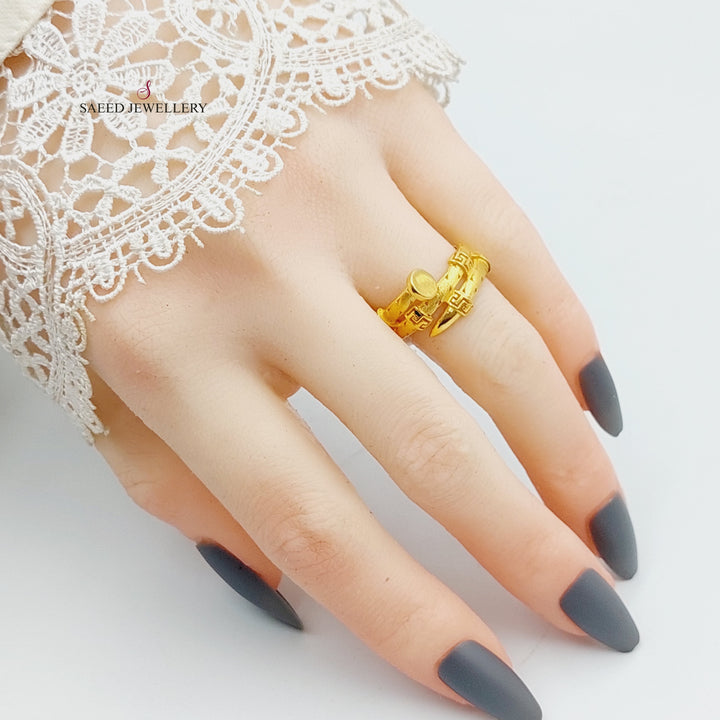 21K Gold Nail Ring by Saeed Jewelry - Image 4