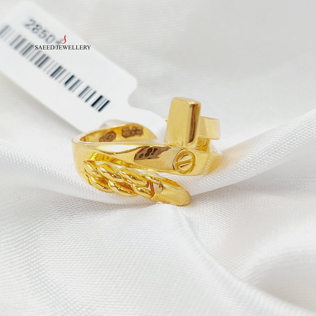 21K Gold Nail Ring by Saeed Jewelry - Image 5