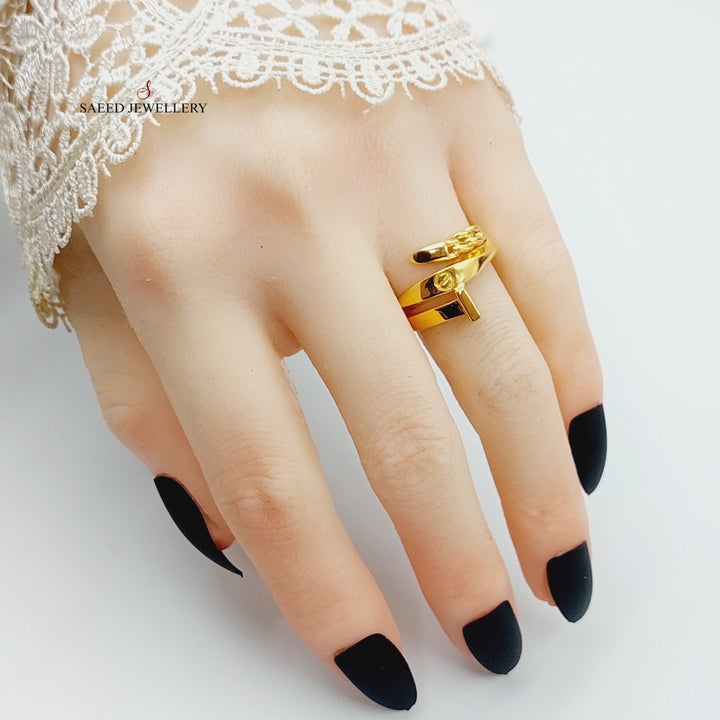 21K Gold Nail Ring by Saeed Jewelry - Image 6