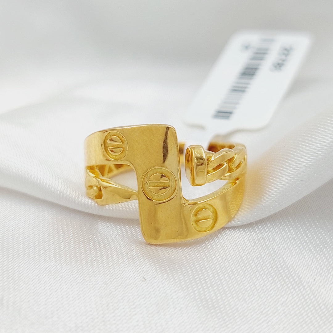 21K Gold Nail Ring by Saeed Jewelry - Image 1