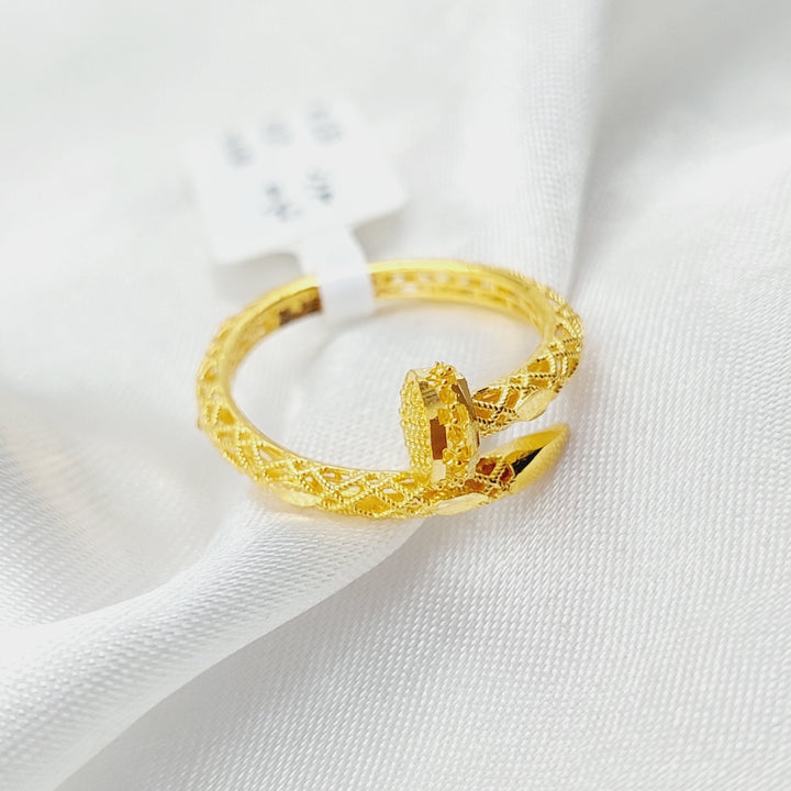 21K Gold Nail Ring by Saeed Jewelry - Image 1