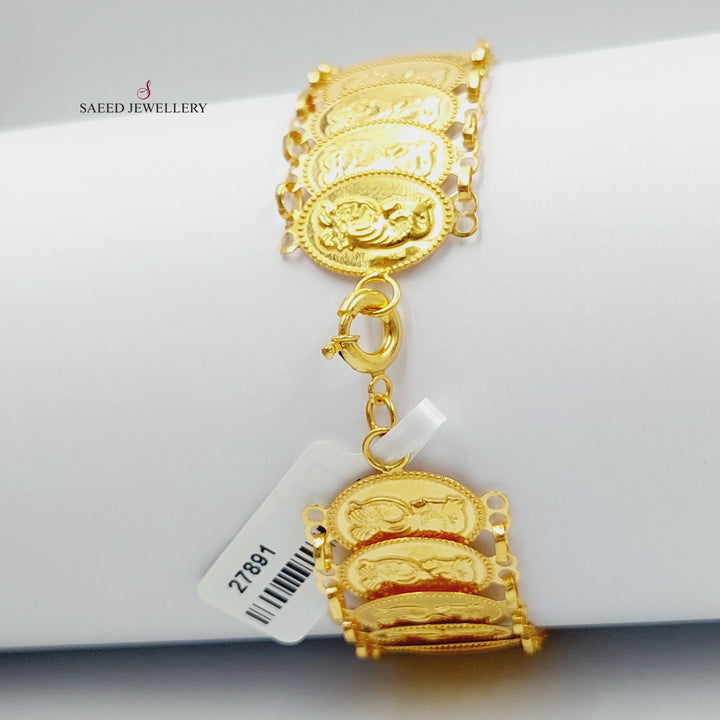 21K Gold Ounce Bracelet by Saeed Jewelry - Image 2