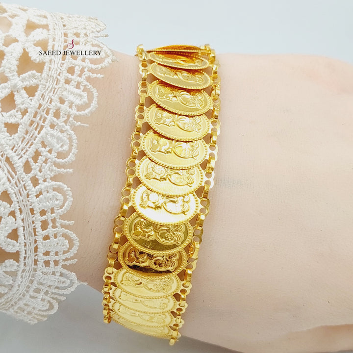 21K Gold Ounce Bracelet by Saeed Jewelry - Image 4