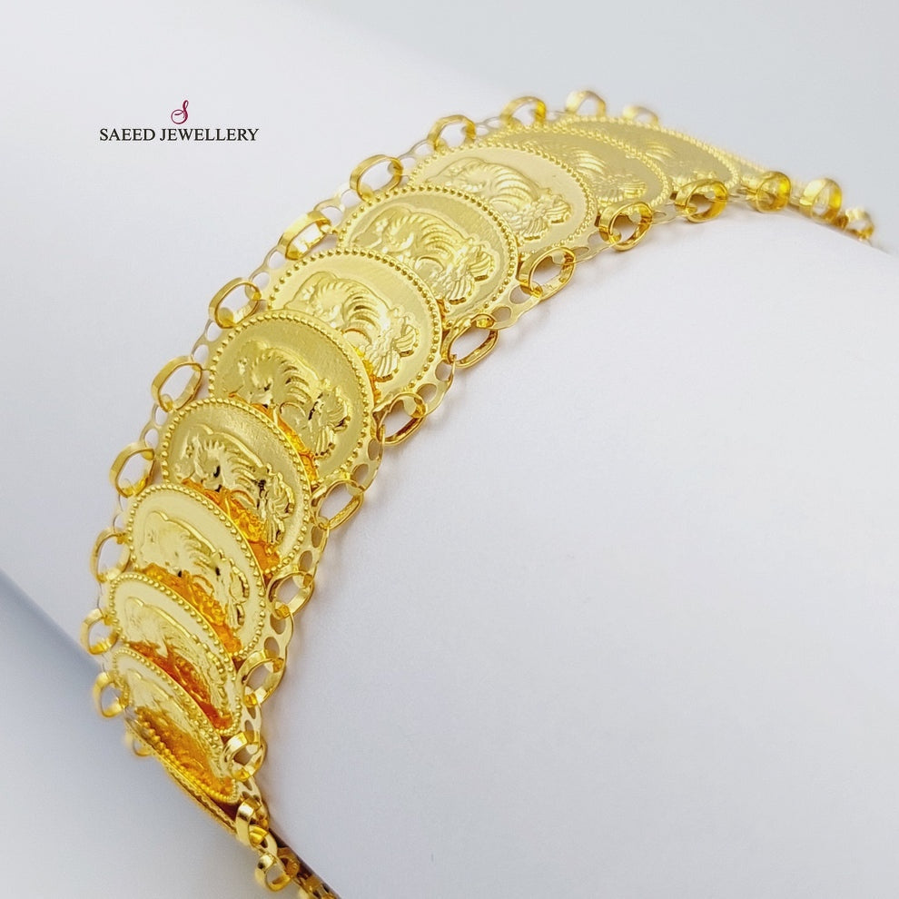 21K Gold Ounce Bracelet by Saeed Jewelry - Image 6