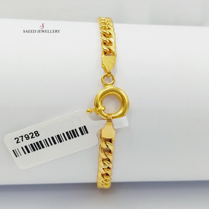 21K Gold Ounce Bracelet by Saeed Jewelry - Image 9