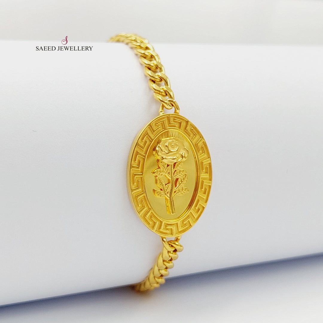 21K Gold Ounce Bracelet by Saeed Jewelry - Image 14