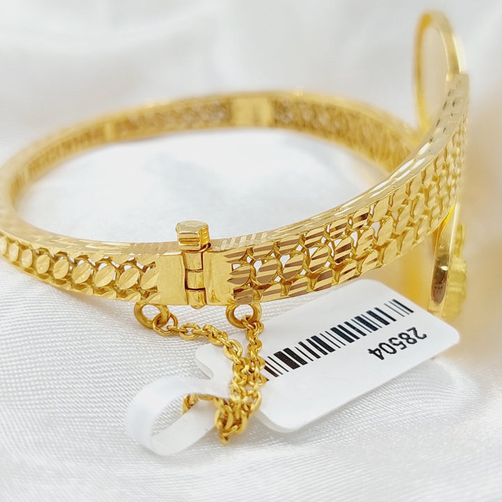 21K Gold Ounce Bracelet by Saeed Jewelry - Image 1