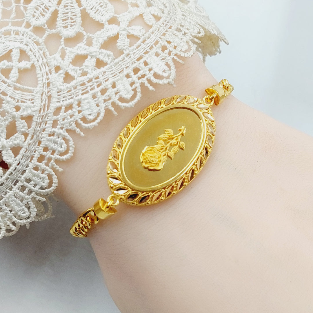 21K Gold Ounce Bracelet by Saeed Jewelry - Image 2