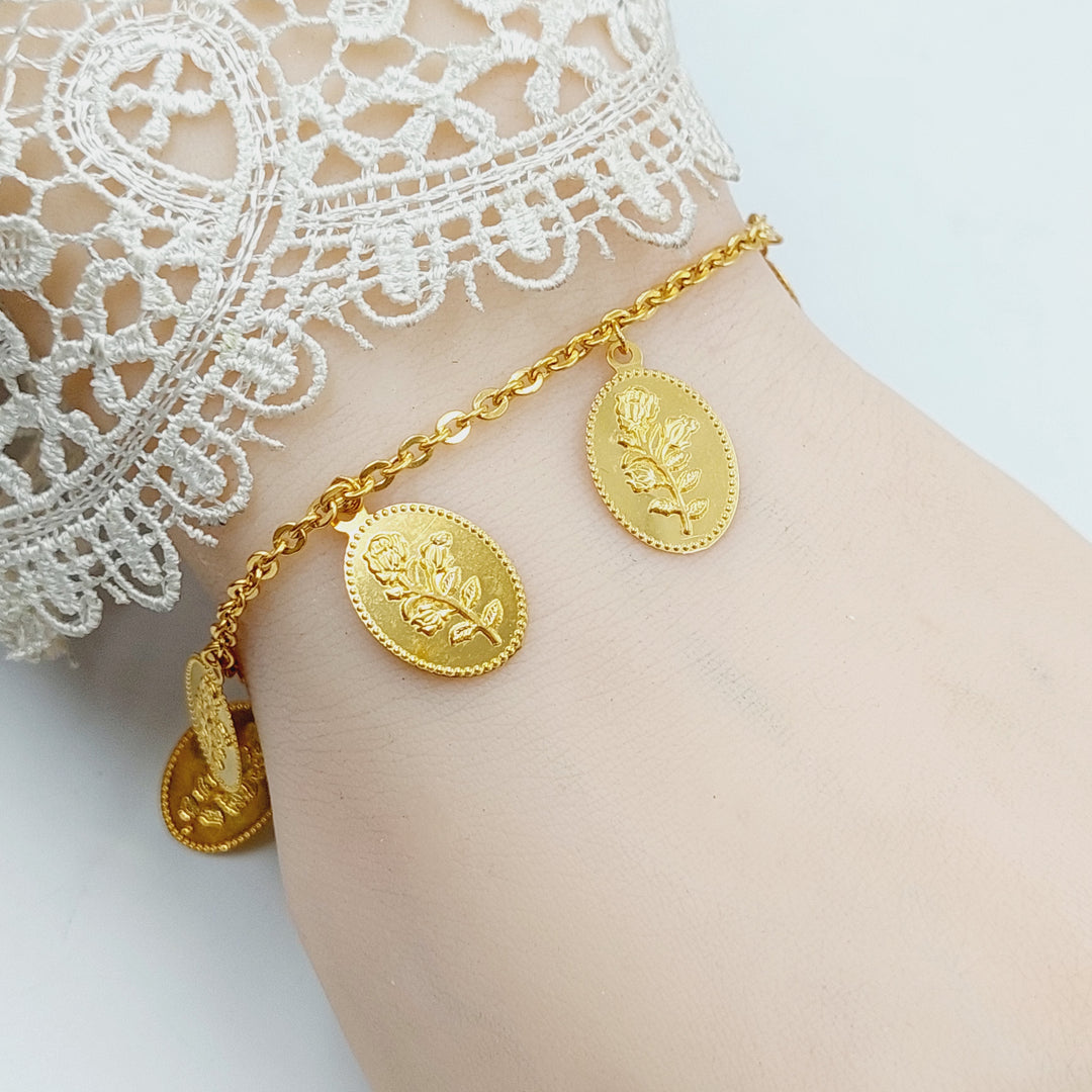 21K Gold Ounce Dandash Bracelet by Saeed Jewelry - Image 5