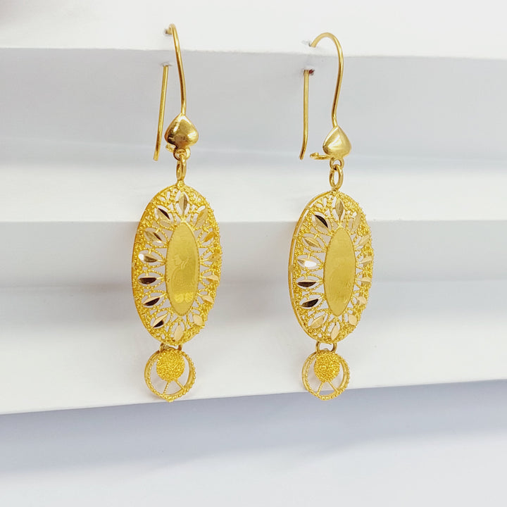 21K Gold Ounce Earrings by Saeed Jewelry - Image 5