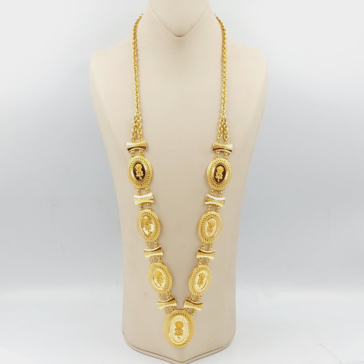 21K Gold Ounce Long Necklace by Saeed Jewelry - Image 1