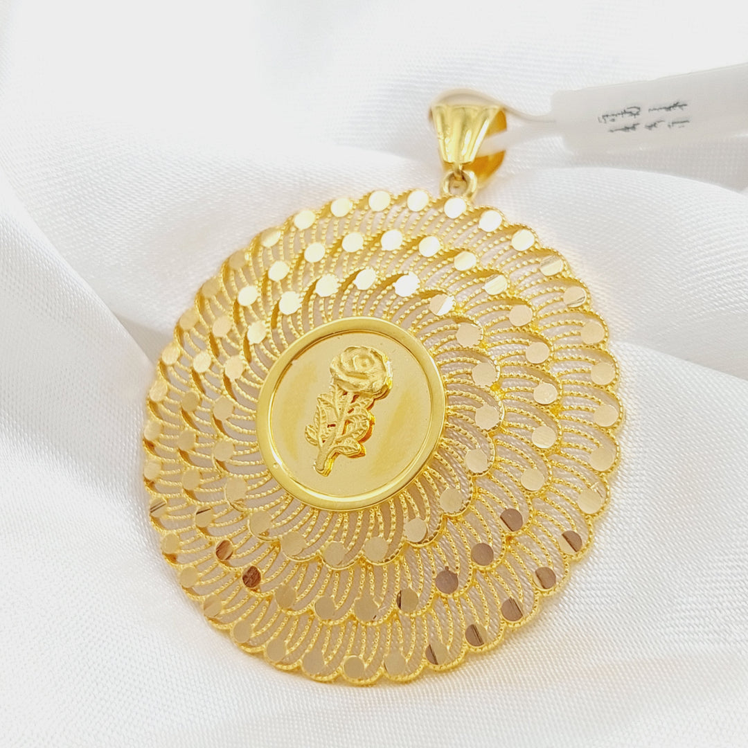 21K Gold Ounce Pendant by Saeed Jewelry - Image 3