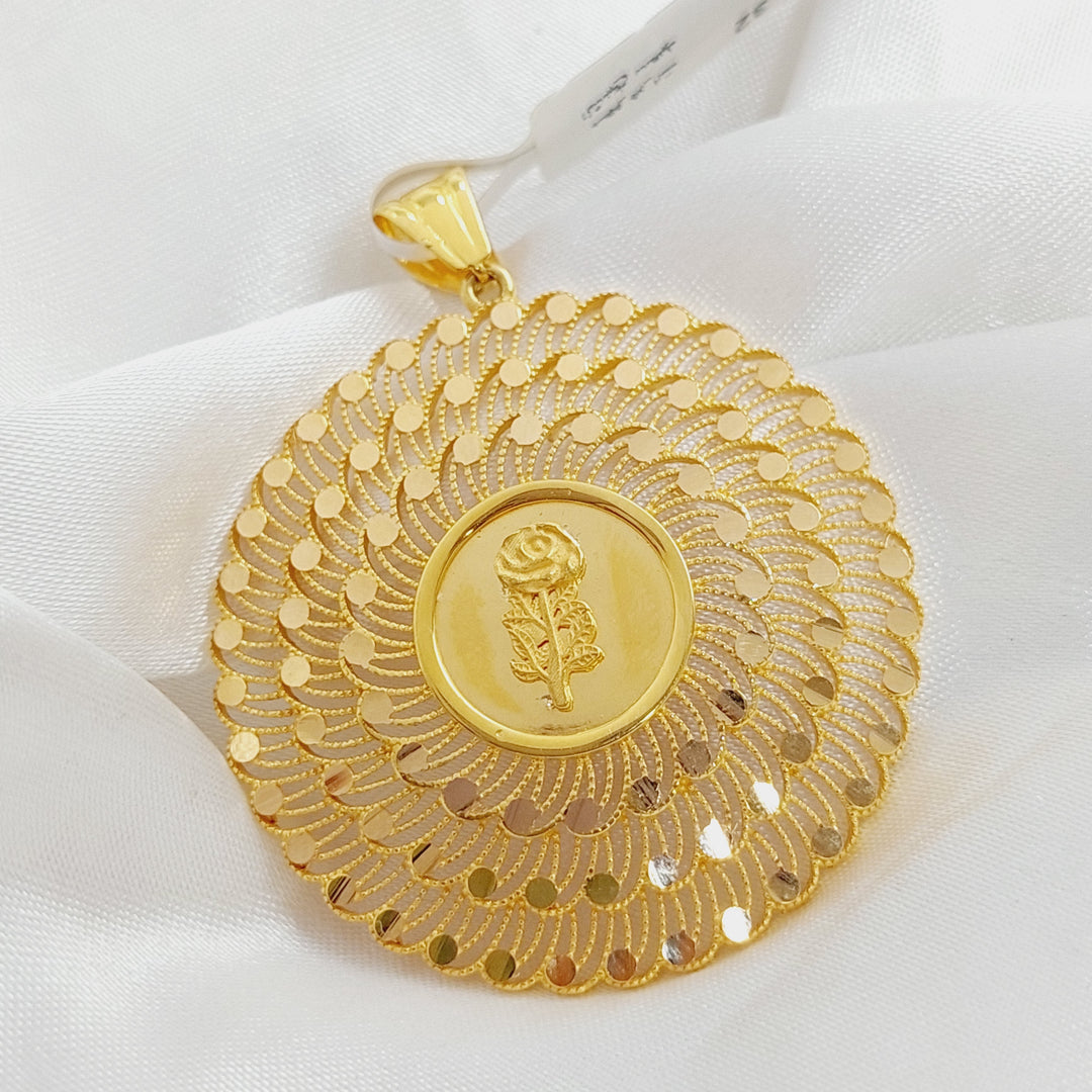 21K Gold Ounce Pendant by Saeed Jewelry - Image 7