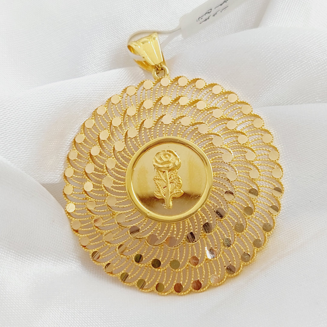 21K Gold Ounce Pendant by Saeed Jewelry - Image 9