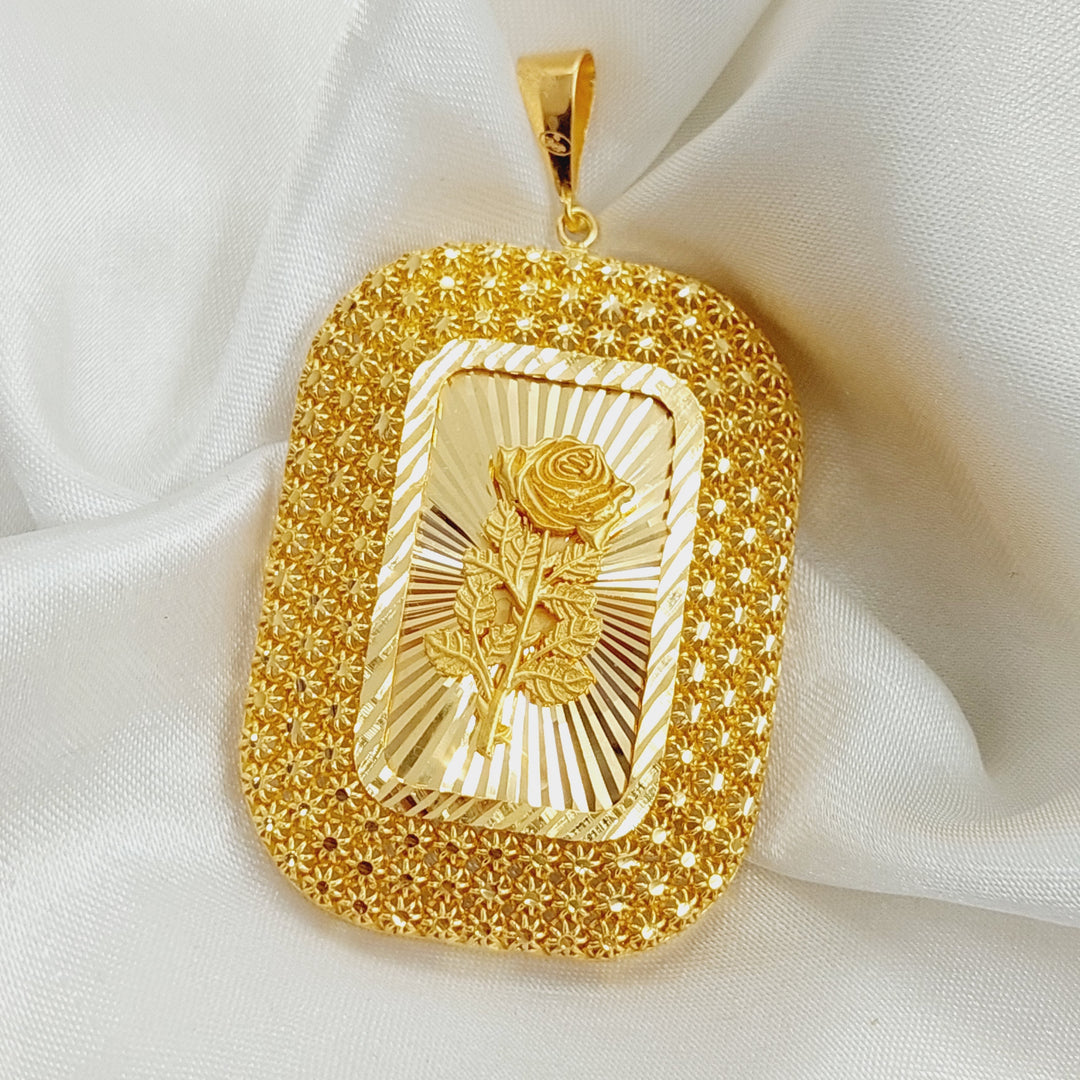 21K Gold Ounce Pendant by Saeed Jewelry - Image 4