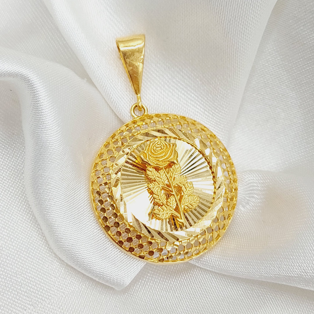 21K Gold Ounce Pendant by Saeed Jewelry - Image 4