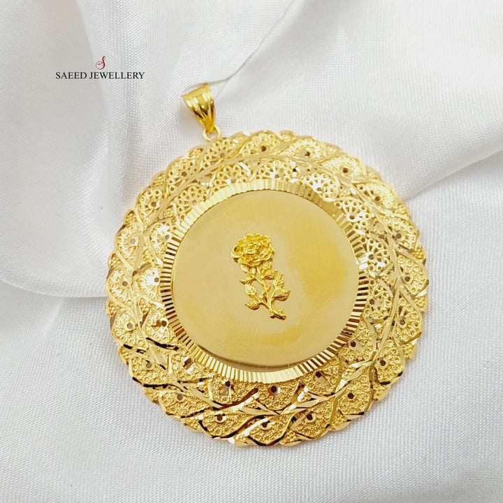 21K Gold Ounce Pendant by Saeed Jewelry - Image 6