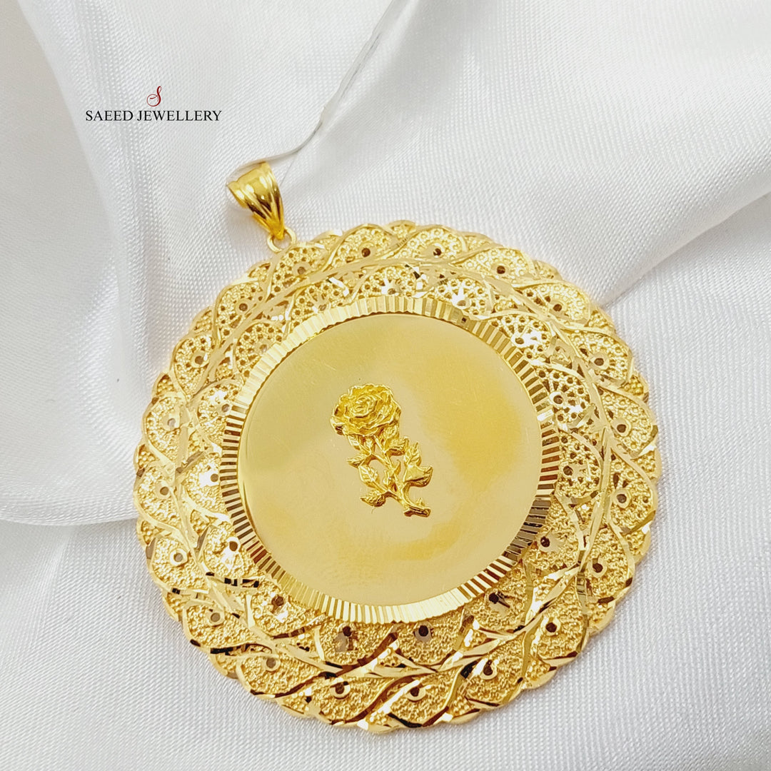 21K Gold Ounce Pendant by Saeed Jewelry - Image 7