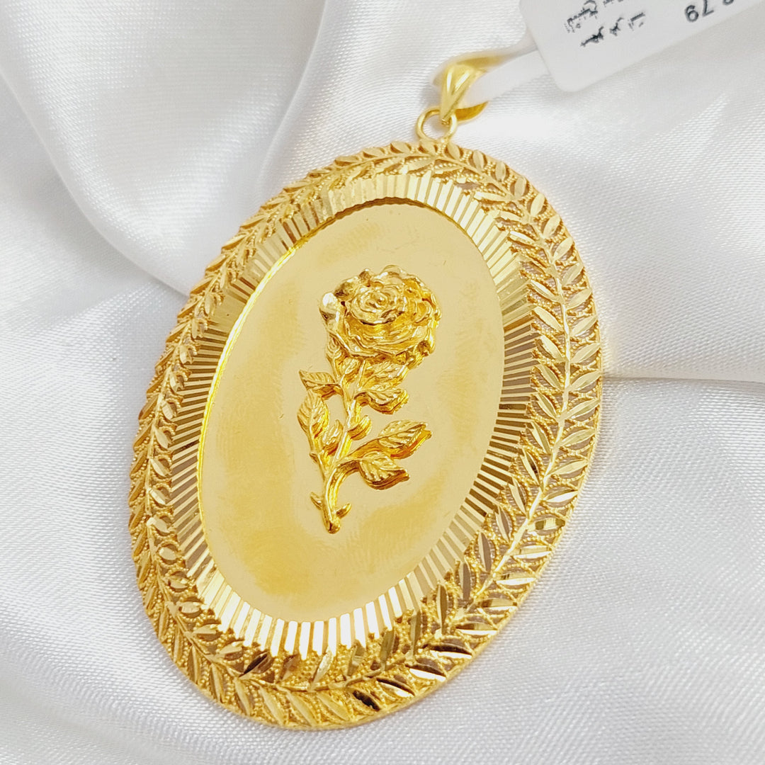 21K Gold Ounce Pendant by Saeed Jewelry - Image 4