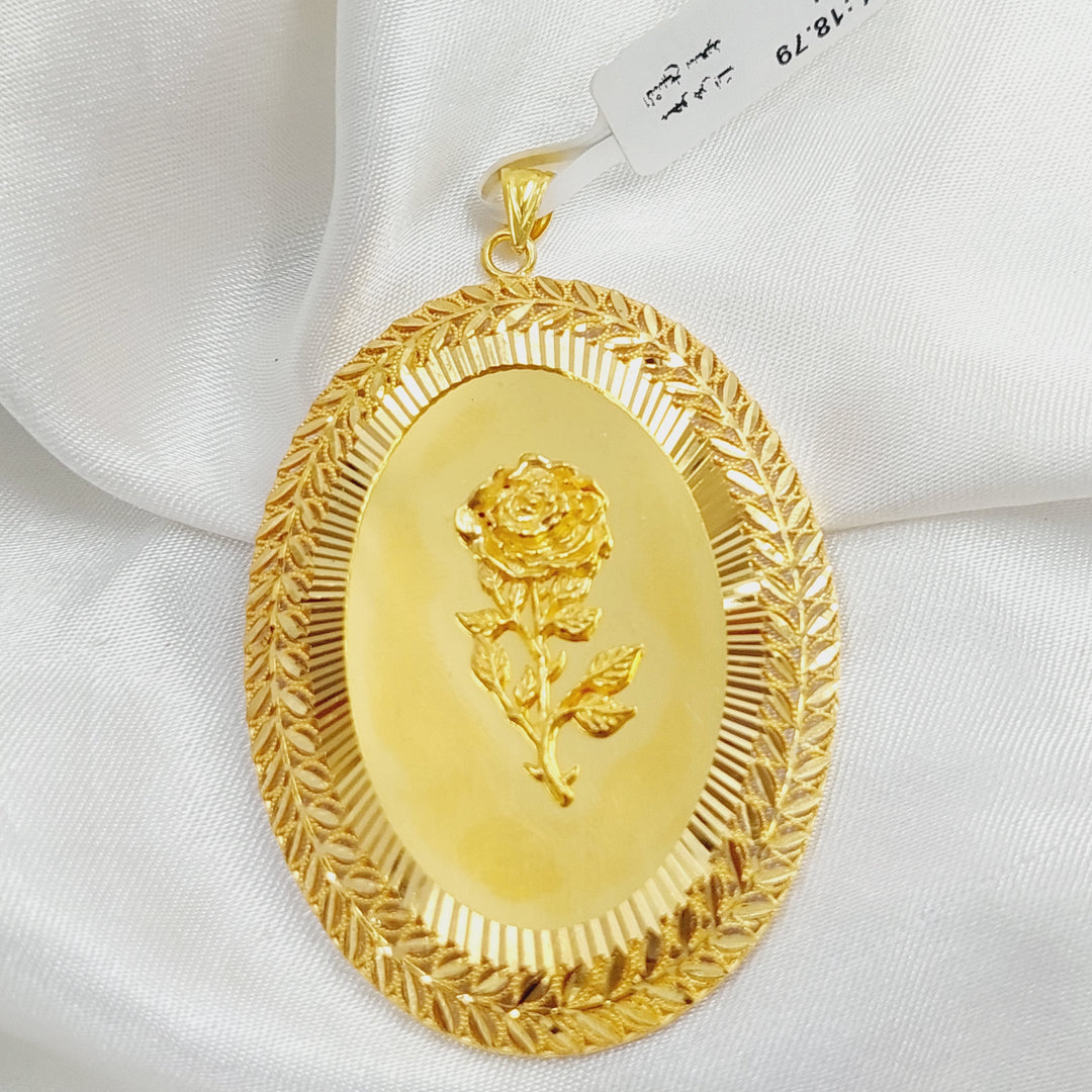 21K Gold Ounce Pendant by Saeed Jewelry - Image 1