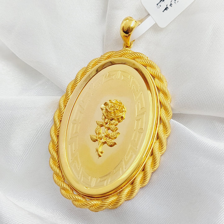 21K Gold Ounce Pendant by Saeed Jewelry - Image 9