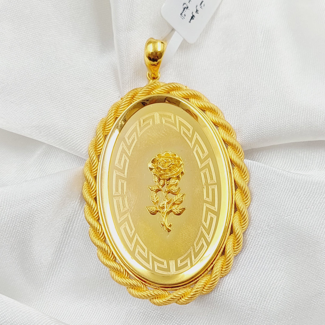 21K Gold Ounce Pendant by Saeed Jewelry - Image 10