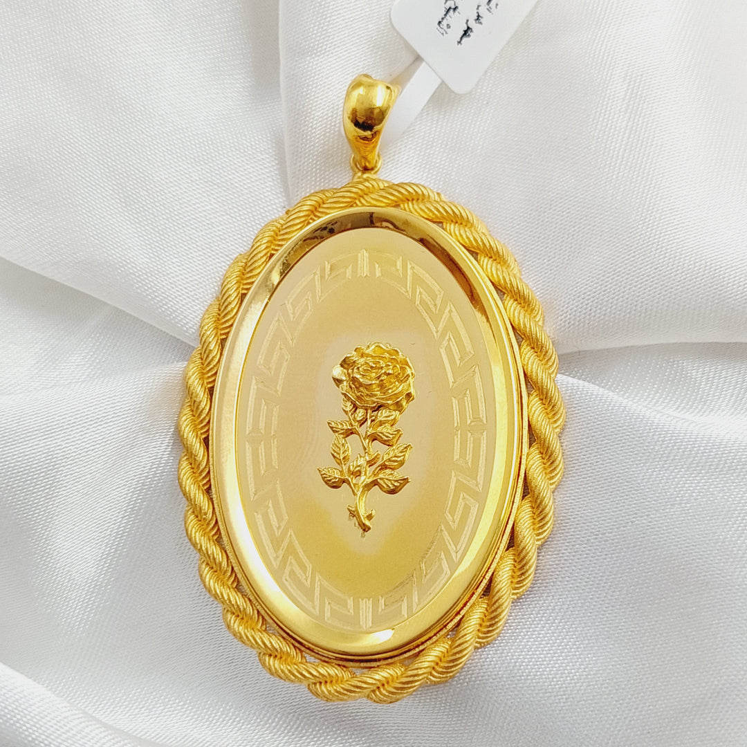 21K Gold Ounce Pendant by Saeed Jewelry - Image 3