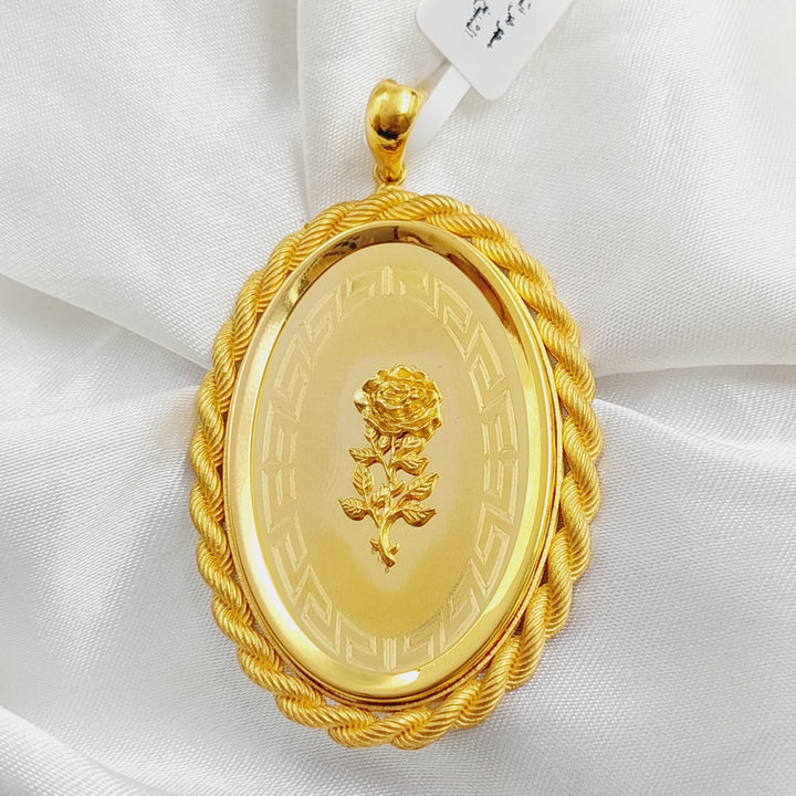 21K Gold Ounce Pendant by Saeed Jewelry - Image 1