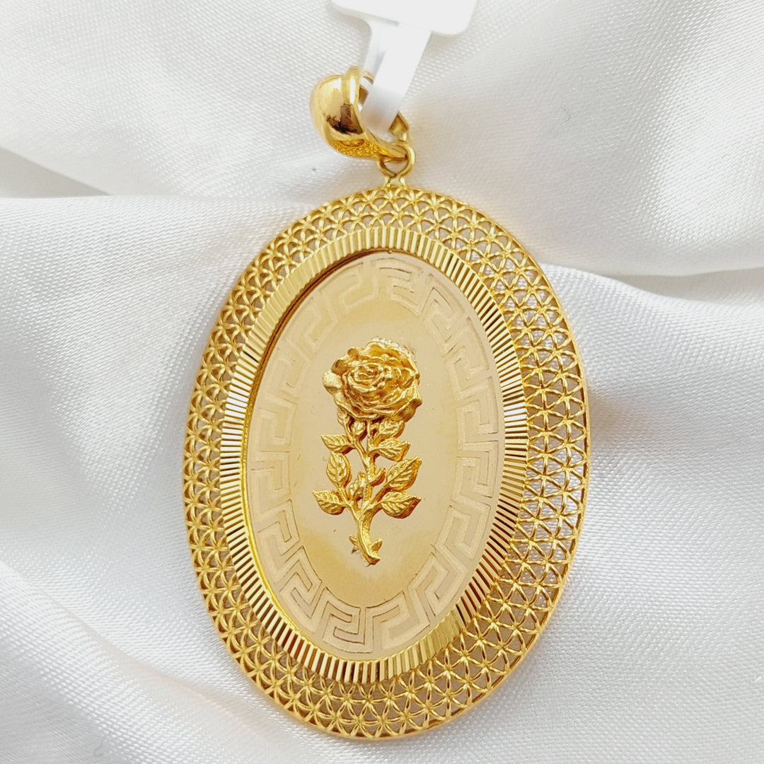 21K Gold Ounce Pendant by Saeed Jewelry - Image 5