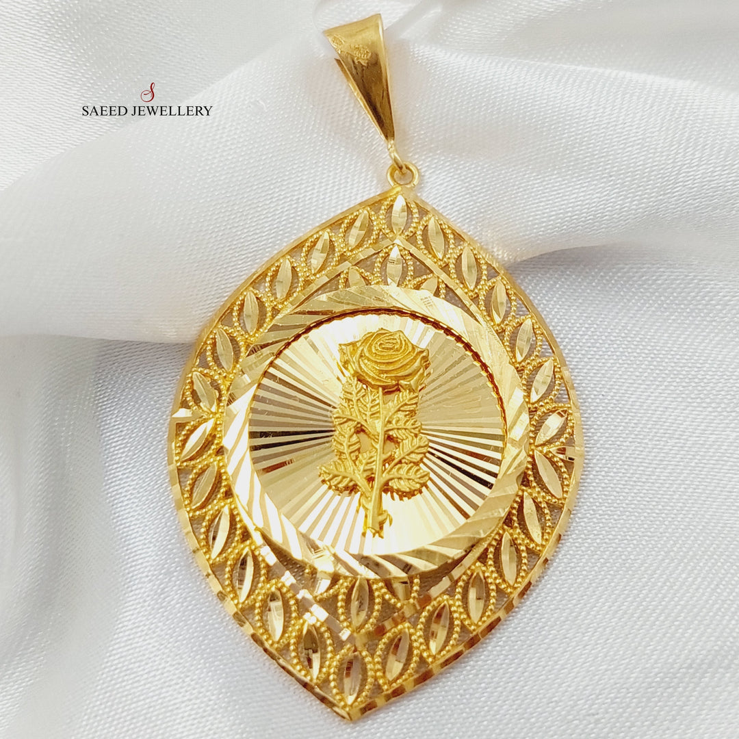 21K Gold Ounce Pendant by Saeed Jewelry - Image 3