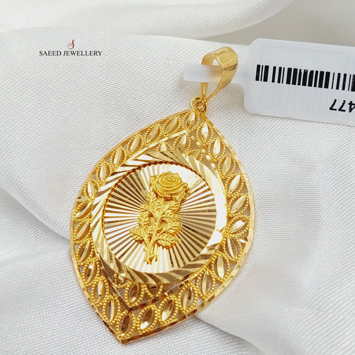 21K Gold Ounce Pendant by Saeed Jewelry - Image 4