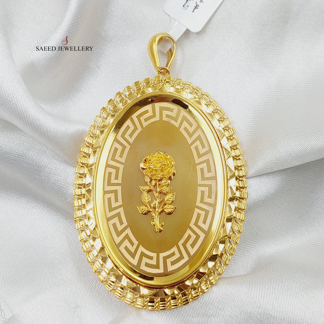 21K Gold Ounce Pendant by Saeed Jewelry - Image 4