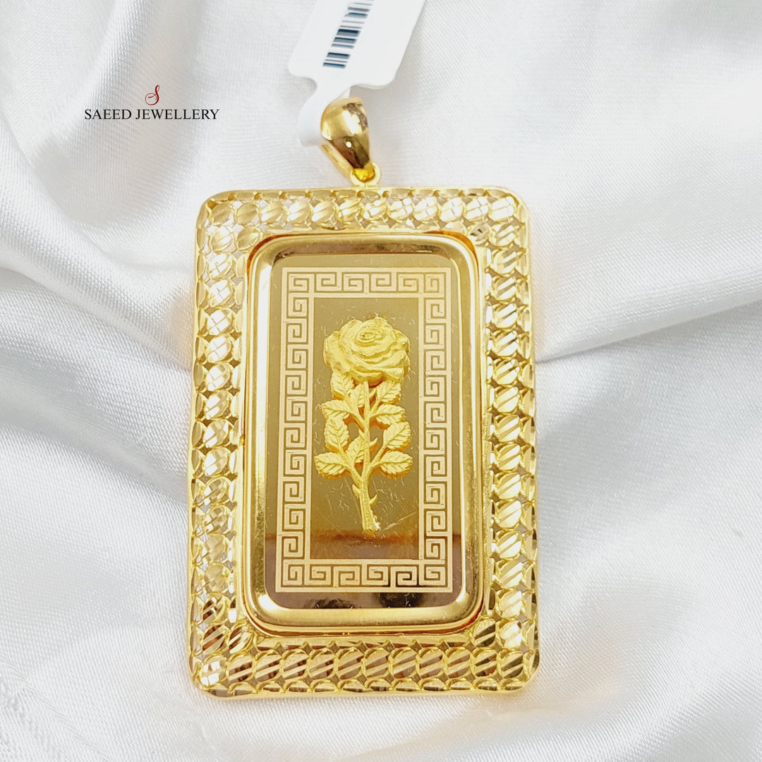 21K Gold Ounce Pendant by Saeed Jewelry - Image 1