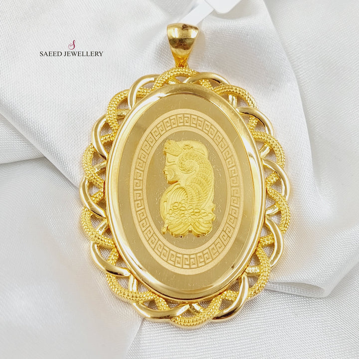 21K Gold Ounce Pendant by Saeed Jewelry - Image 1