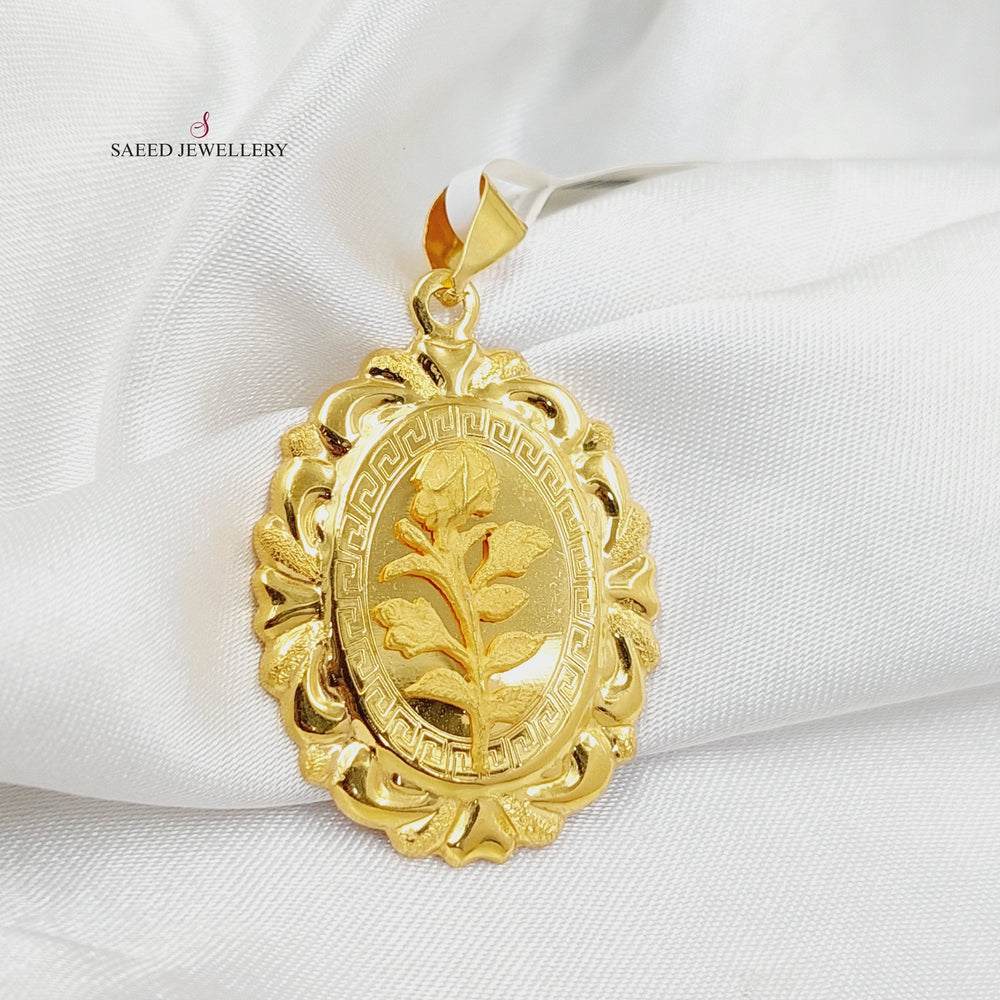 21K Gold Ounce Pendant by Saeed Jewelry - Image 2