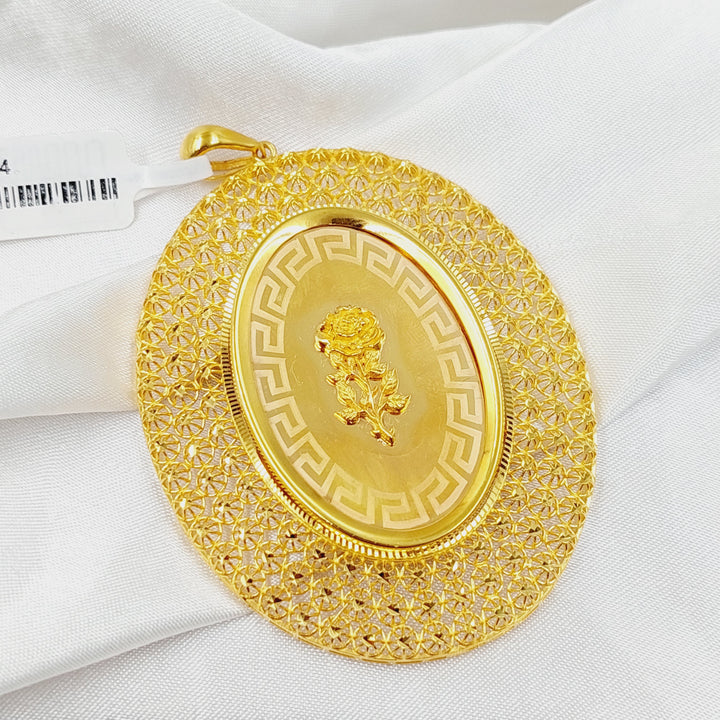 21K Gold Ounce Pendant by Saeed Jewelry - Image 1