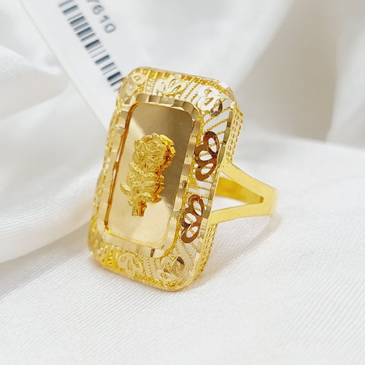 21K Gold Ounce Ring by Saeed Jewelry - Image 3