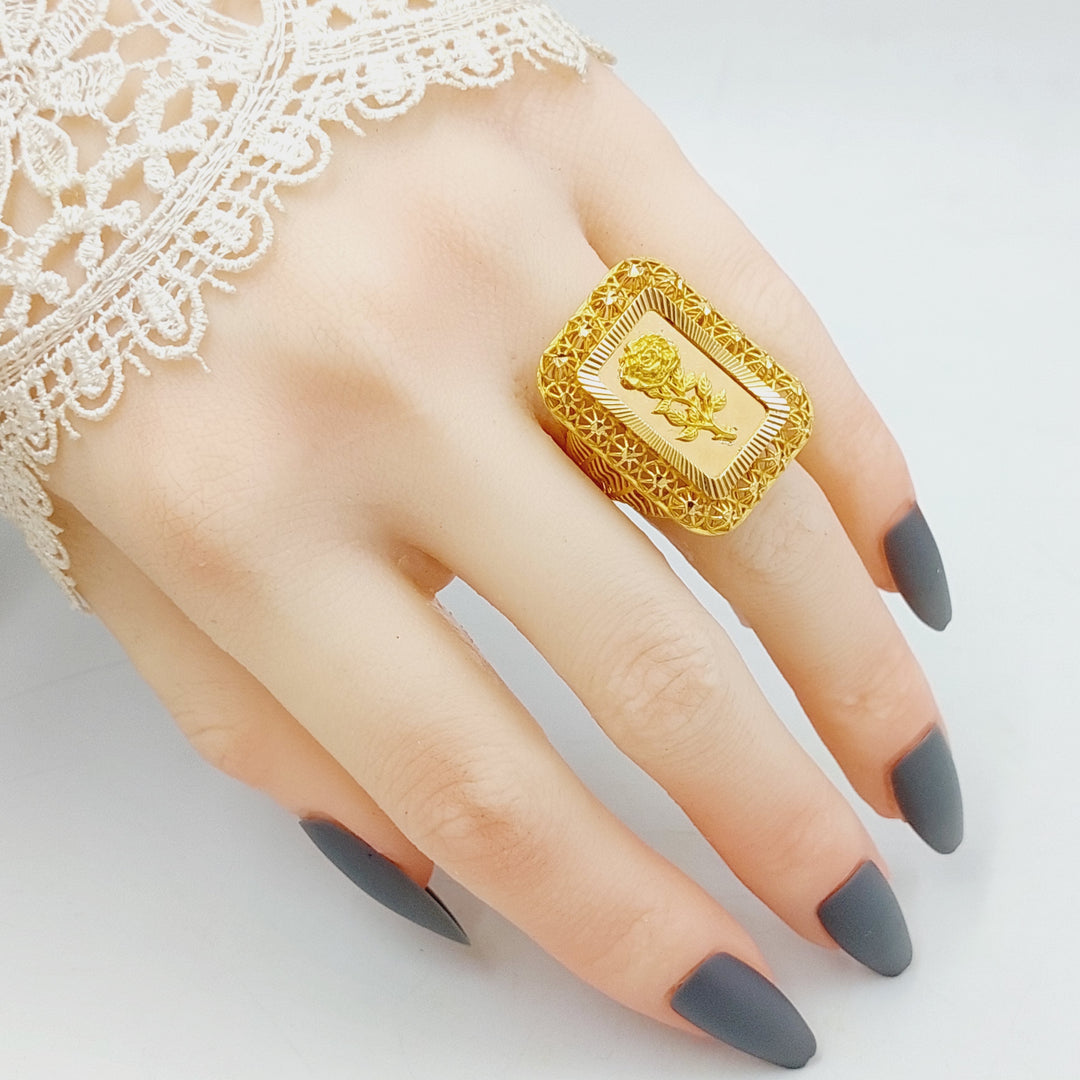 21K Gold Ounce Ring by Saeed Jewelry - Image 3