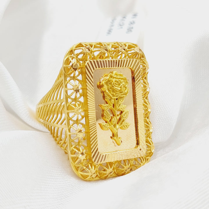 21K Gold Ounce Ring by Saeed Jewelry - Image 5