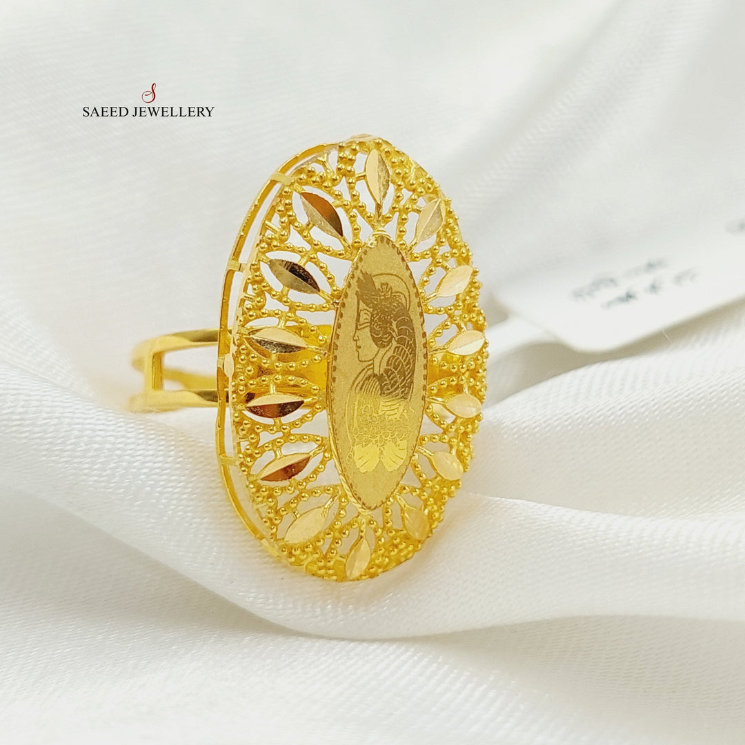 21K Gold Ounce Ring by Saeed Jewelry - Image 3